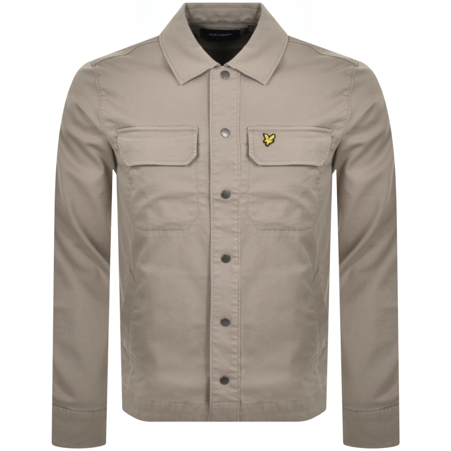 Lyle Scott Ecru White Bedford Co ord Overshirt 2X Large Mens